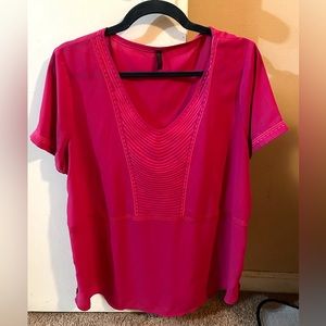 NYDJ Pink Blouse Size Large
